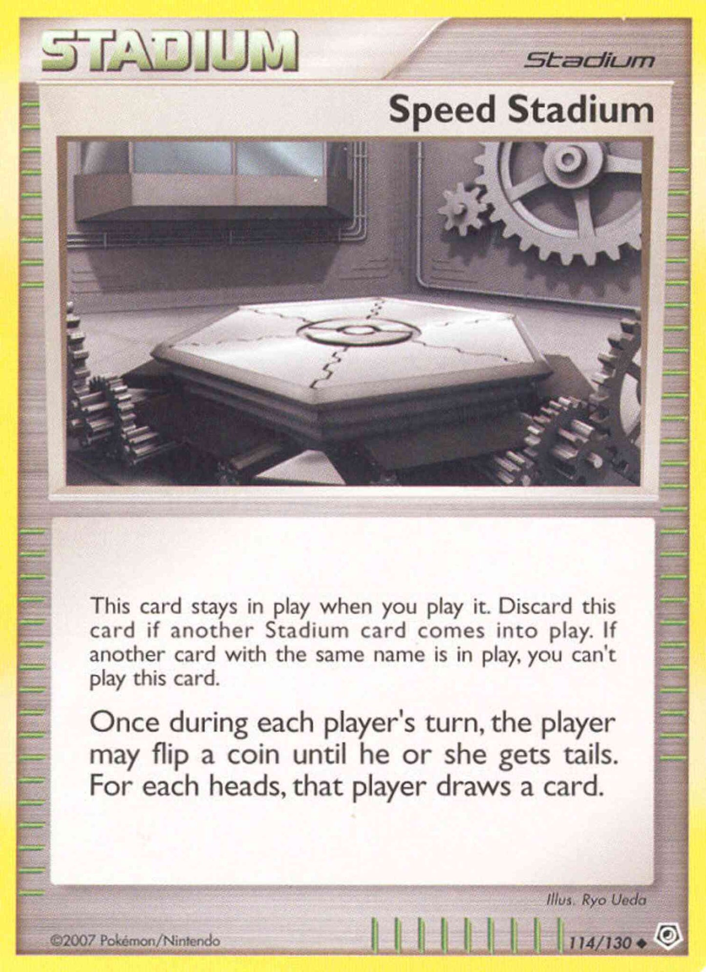 Speed Stadium - 114/130 - Uncommon [dp1-114] [Reverse Holo]