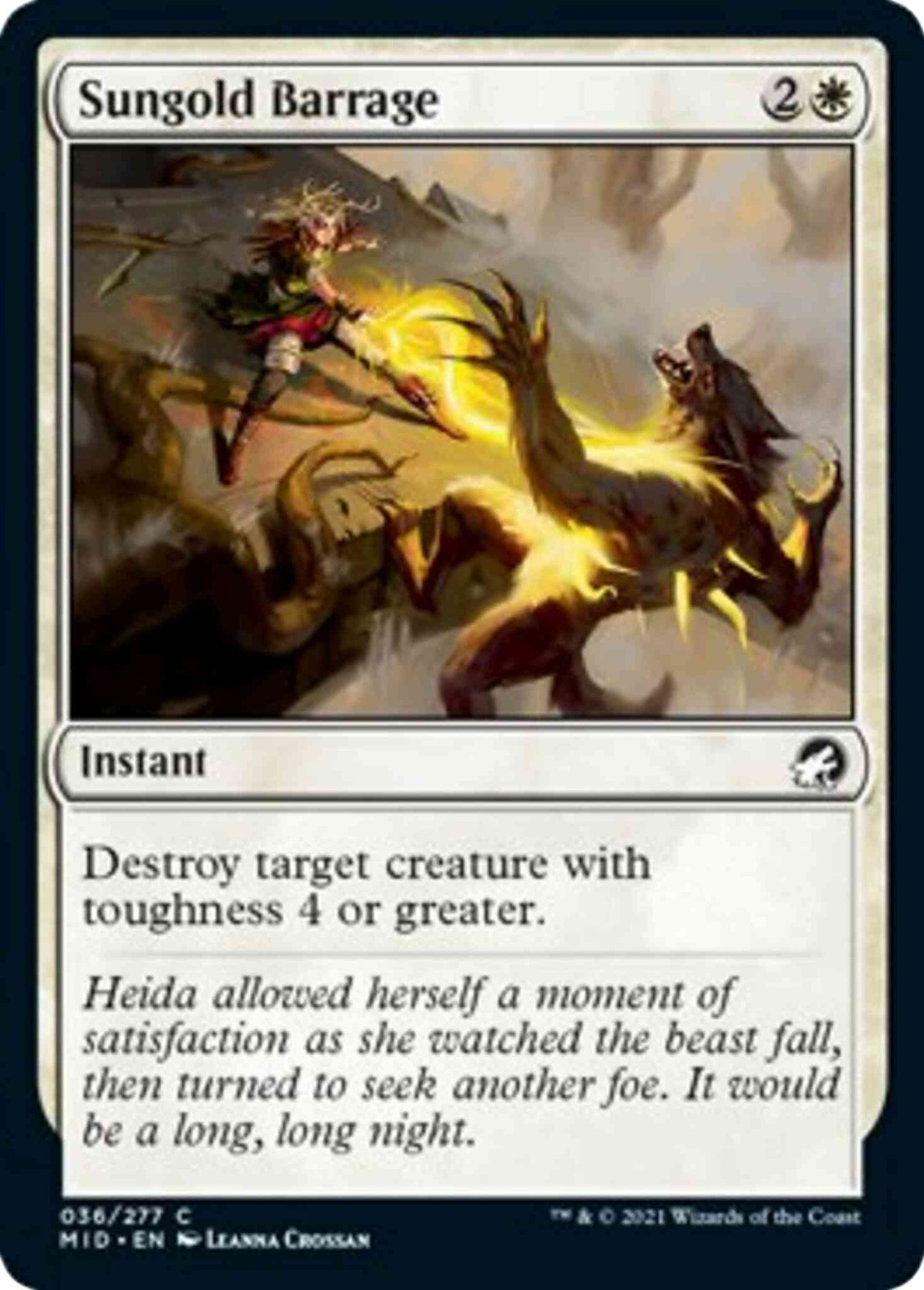 Sungold Barrage [36] [Innistrad: Midnight Hunt] [Non-Foil]