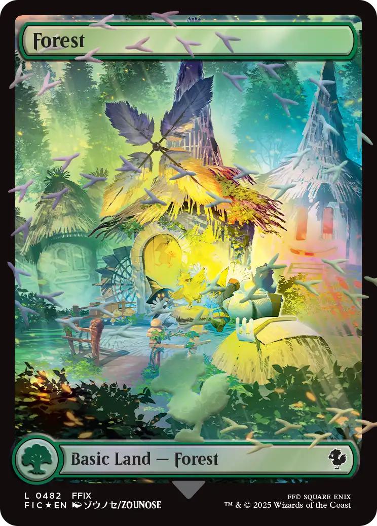 Forest [482] [Full Art] [FINAL FANTASY: Commander] [Chocobo Track Foil]