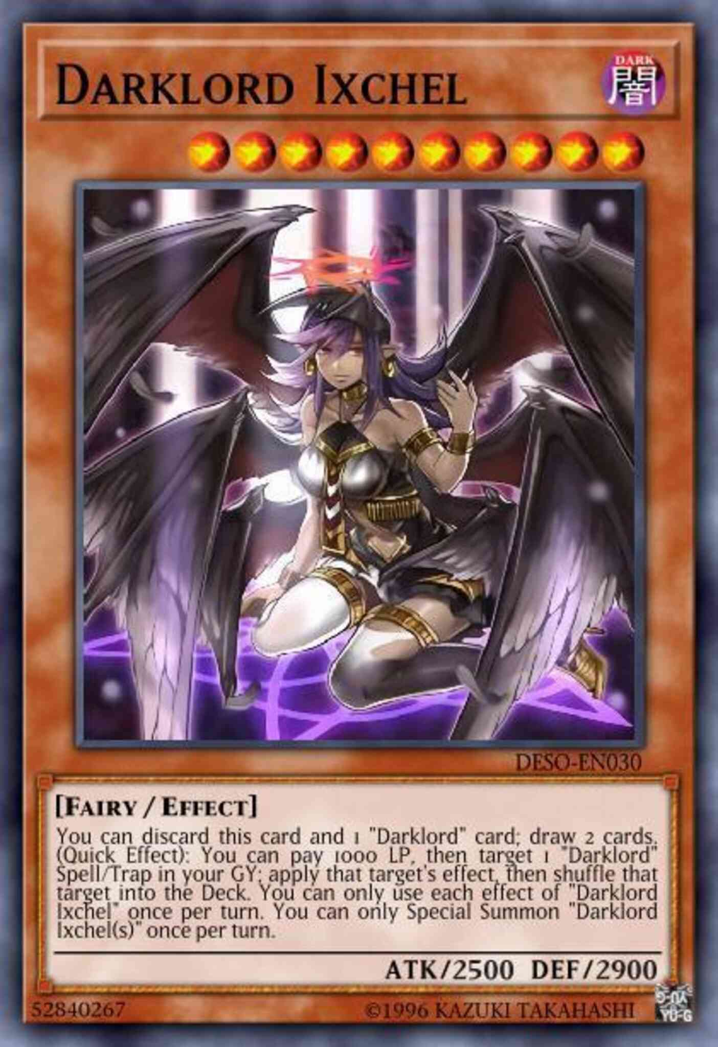 Darklord Ixchel - DESO-EN030 - Secret Rare - 1st Edition