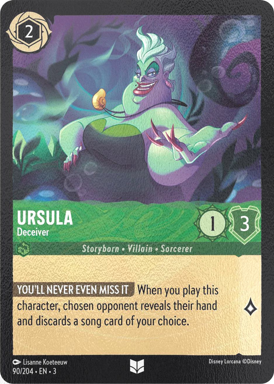 Ursula - Deceiver - 90/204 [Into the Inklands] [Cold Foil]