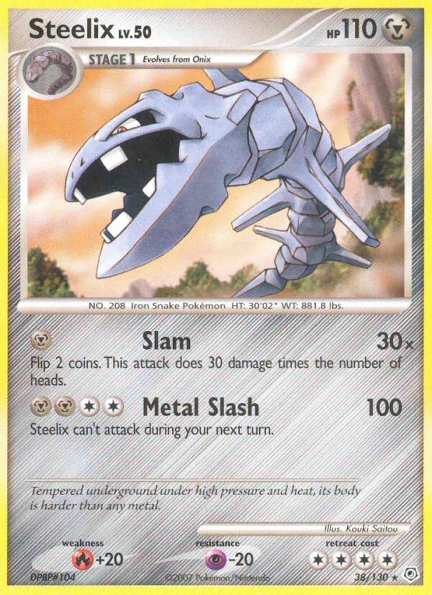 Steelix - 38/130 - Rare [dp1-38] [Non-Holo]