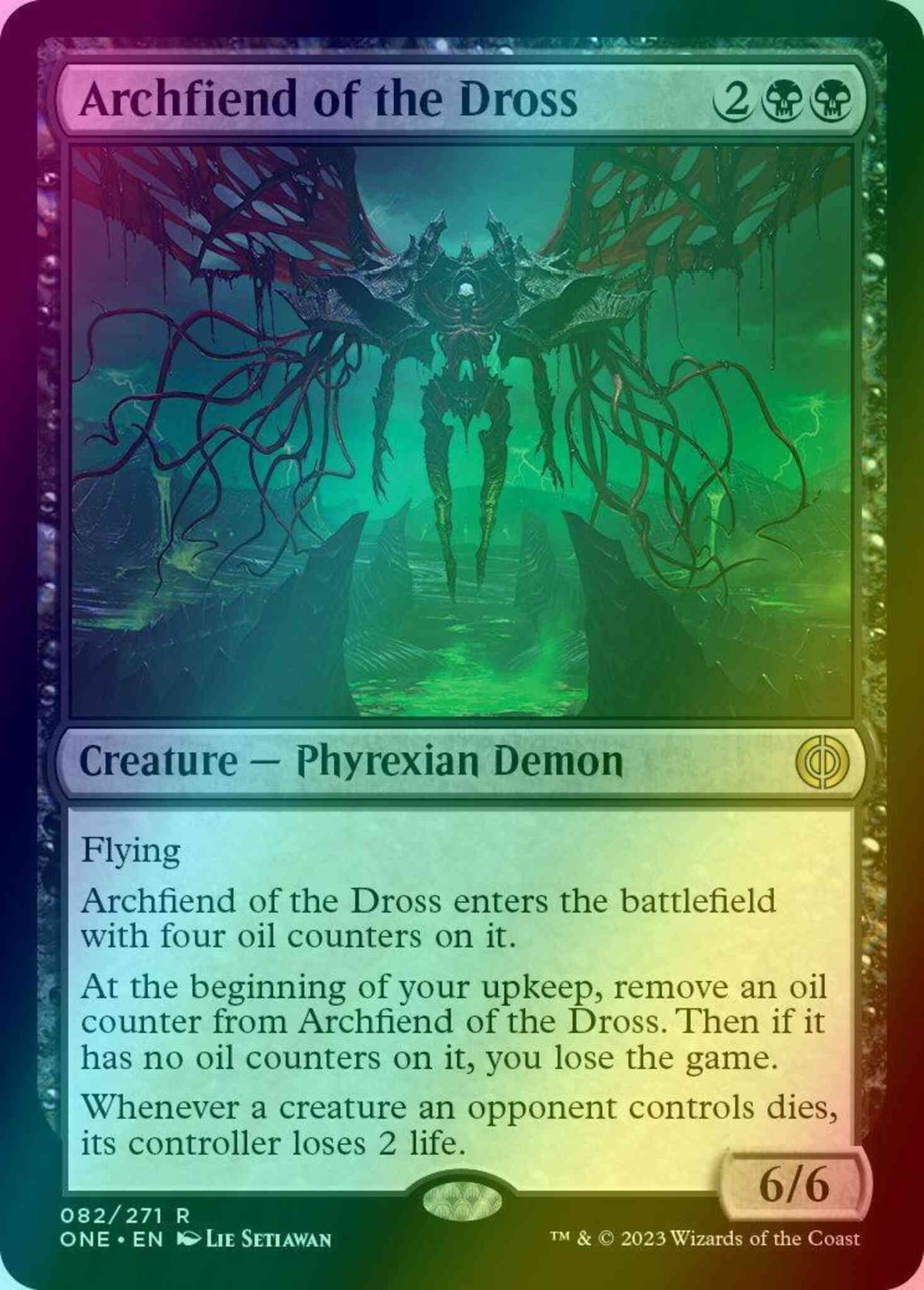 Archfiend of the Dross [82] [Phyrexia: All Will Be One] [Foil]