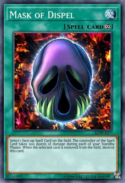 Mask of Dispel - LON-017 - Super Rare - 1st Edition