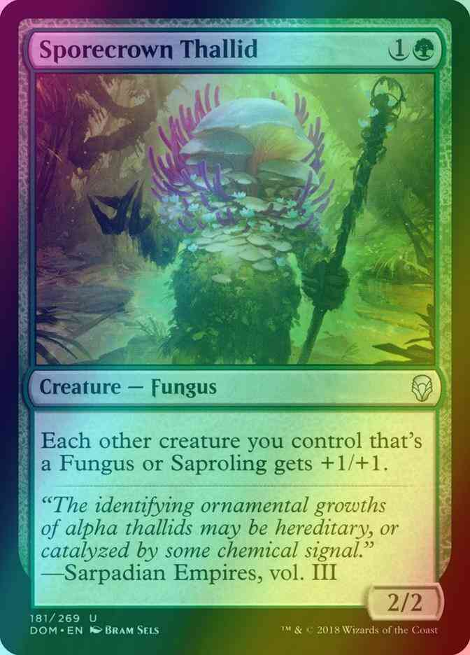 Sporecrown Thallid [181] [Dominaria] [Foil]