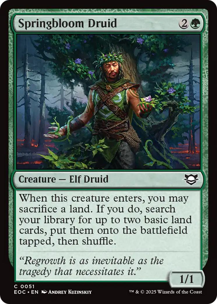 Springbloom Druid [51] [Edge of Eternities: Commander] [Non-Foil]