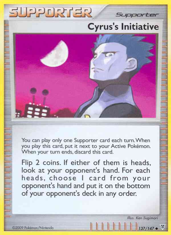 Cyrus's Initiative - 137/147 - Uncommon [pl3-137] [Reverse Holo]