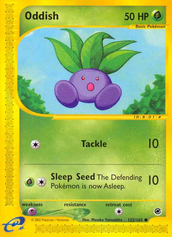 Oddish - 122/165 - Common [ecard1-122] [Reverse Holo]