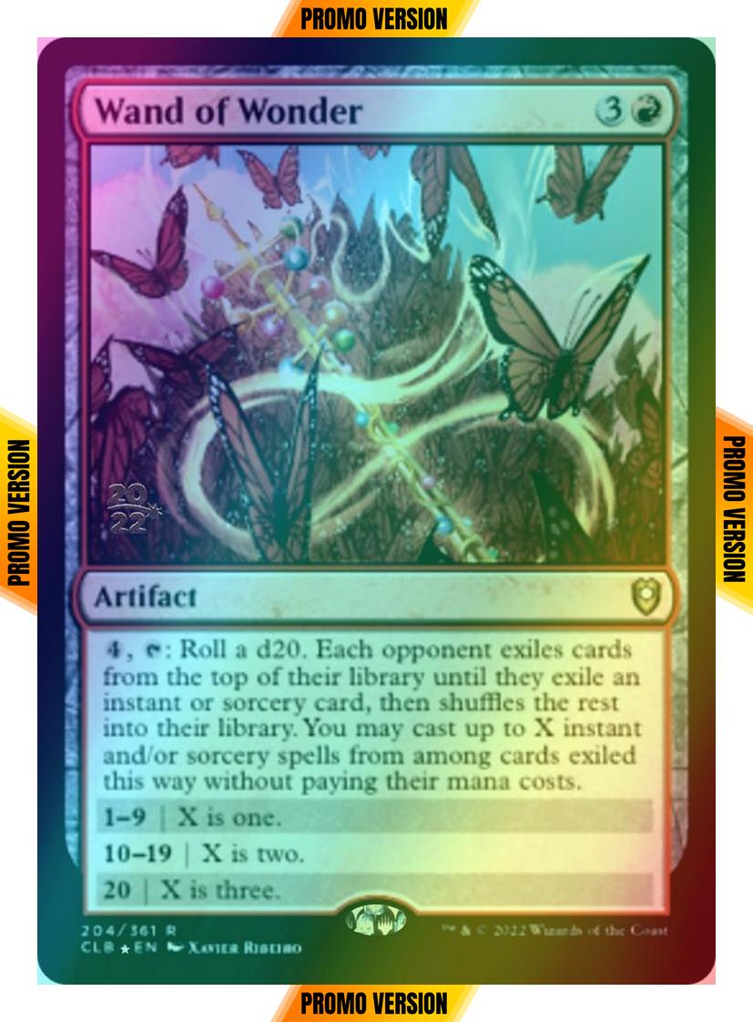 Wand of Wonder [204s] [Prerelease] [Commander Legends: Battle for Baldur's Gate: Promos] [Foil]