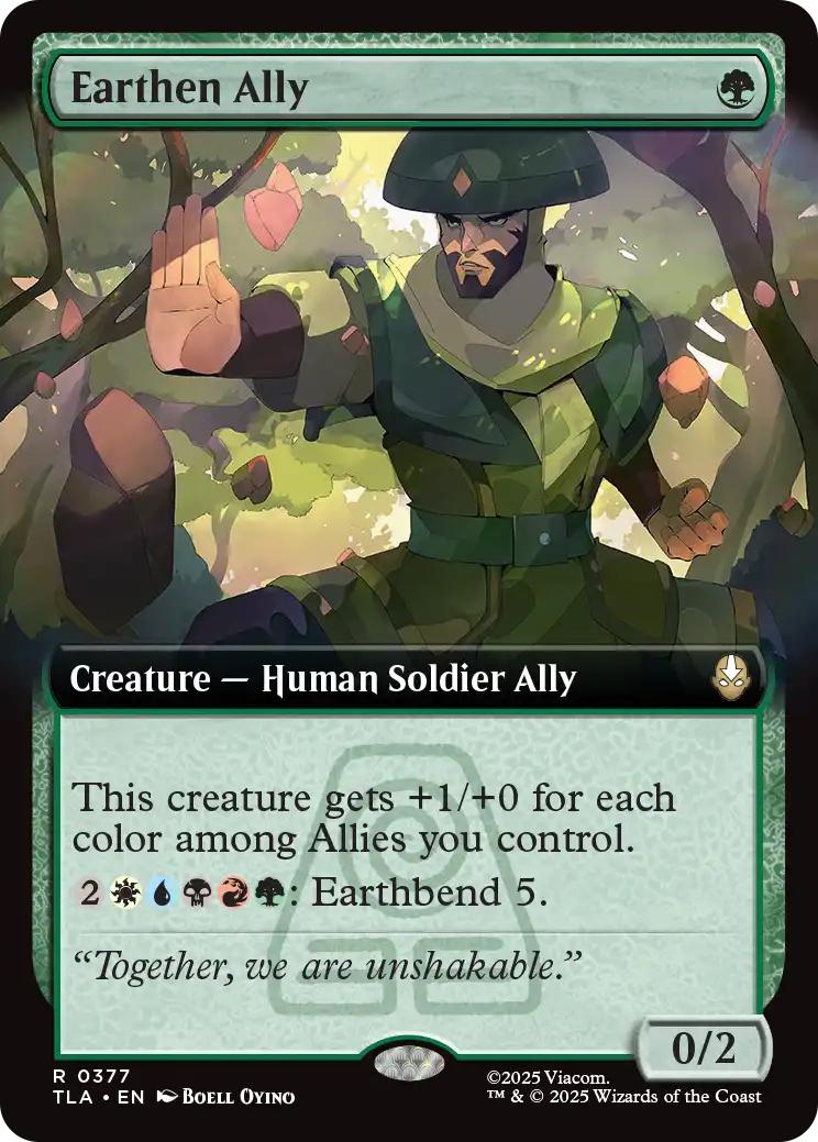 Earthen Ally [377] [Extended Art] [Avatar: The Last Airbender] [Non-Foil]