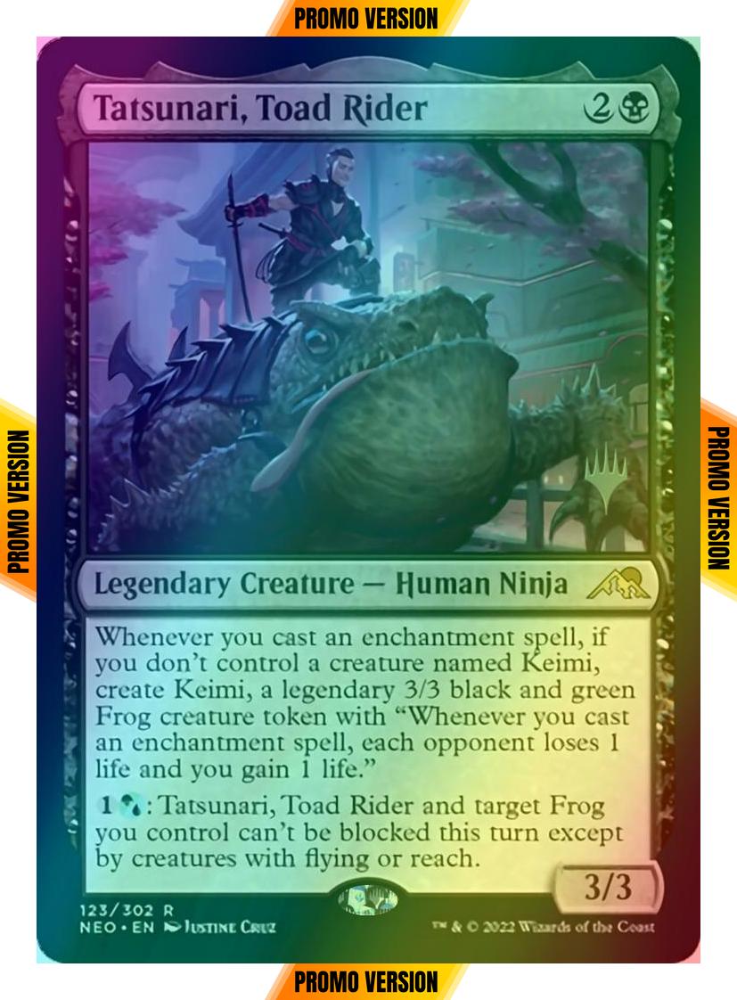 Tatsunari, Toad Rider [Promo Pack] [123p] [Kamigawa: Neon Dynasty: Promos] [Foil]
