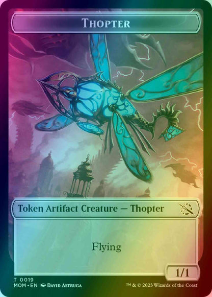 Thopter Token (19) // Treasure Token (21) [March of the Machine: Tokens] [Foil]