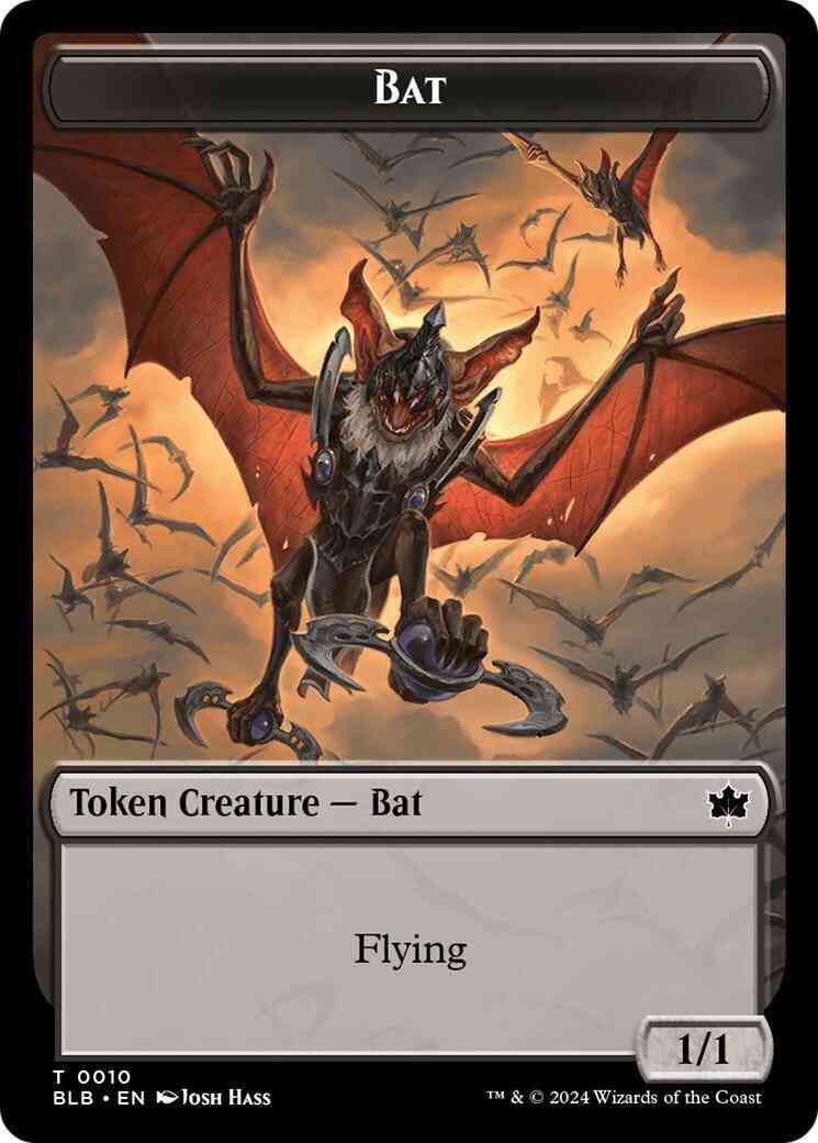 Bat Token [10] [Bloomburrow: Tokens] [Non-Foil]