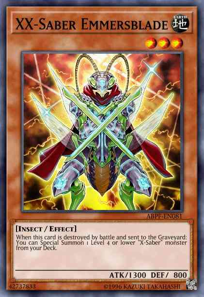 XX-Saber Emmersblade - ABPF-EN081 - Secret Rare - 1st Edition
