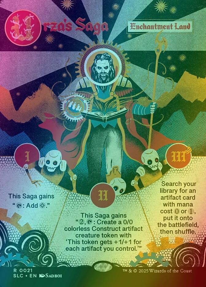 Urza's Saga [0021] [Borderless] [Encyclopedia of Magic] [Secret Lair Countdown] [Foil]