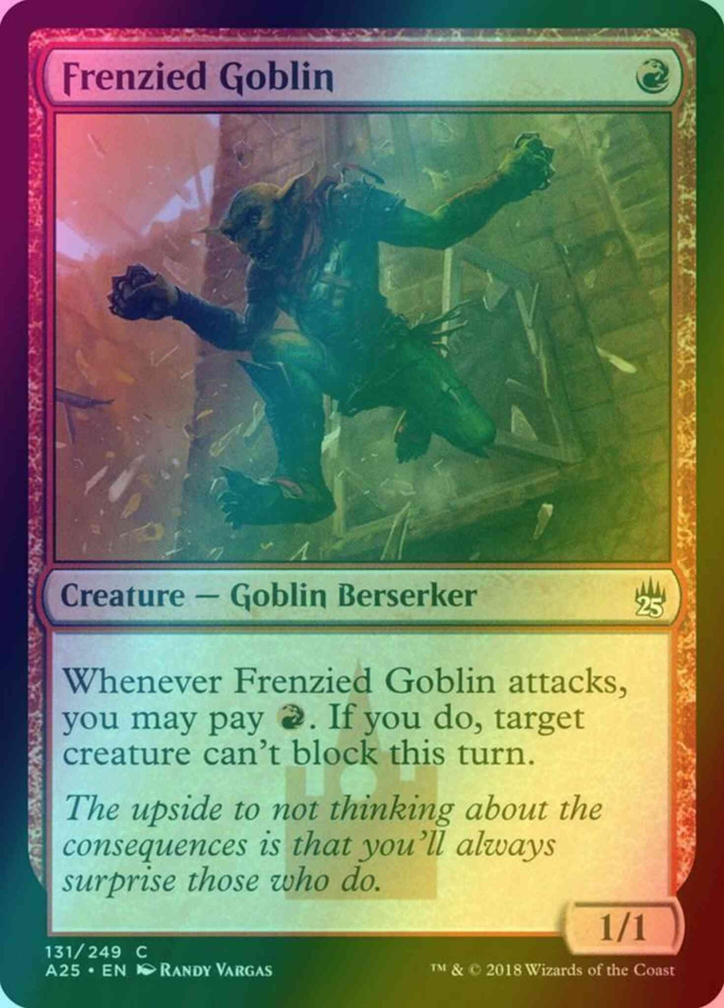 Frenzied Goblin [131] [Masters 25] [Foil]