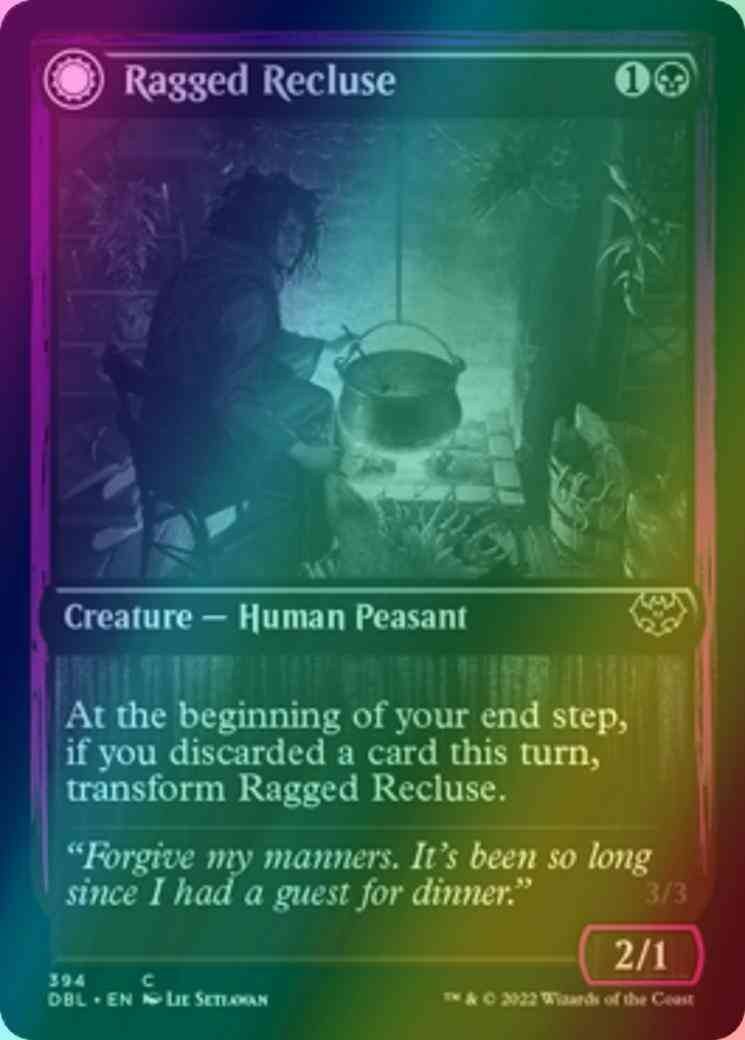 Ragged Recluse // Odious Witch [394] [Innistrad: Double Feature] [Foil]