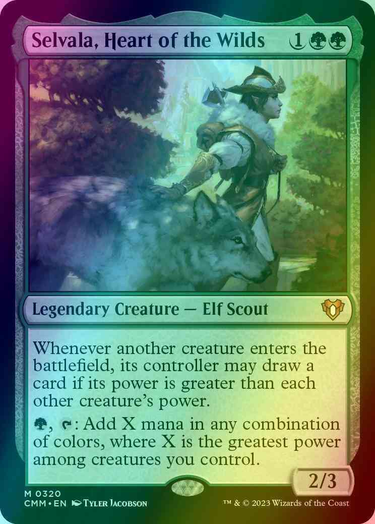 Selvala, Heart of the Wilds [320] [Commander Masters] [Foil]