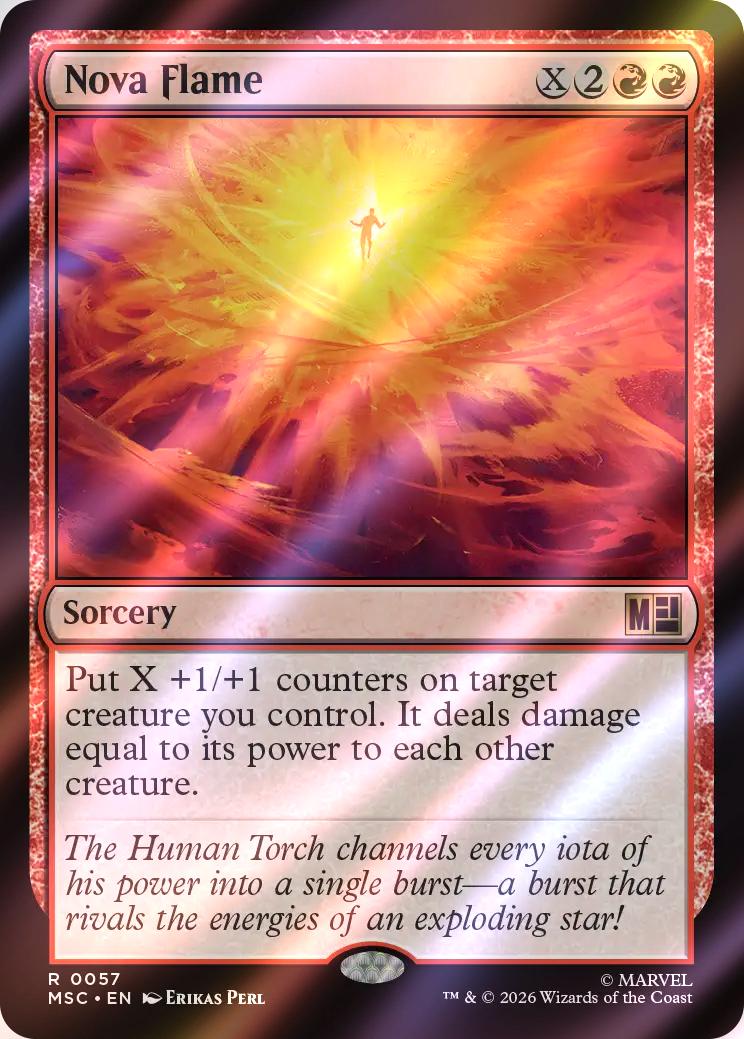 Nova Flame [57] [Marvel Super Heroes: Commander] [Surge Foil]