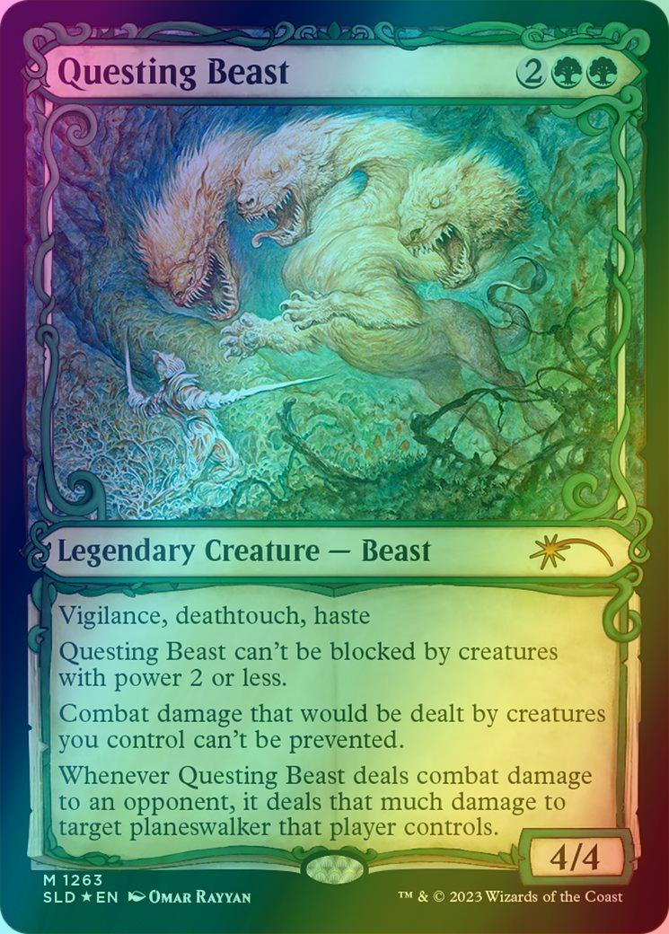 Questing Beast [1263] [Planar Showcase] [Showcase: MOM Vol. 1] [Secret Lair Drop] [Halo Foil]