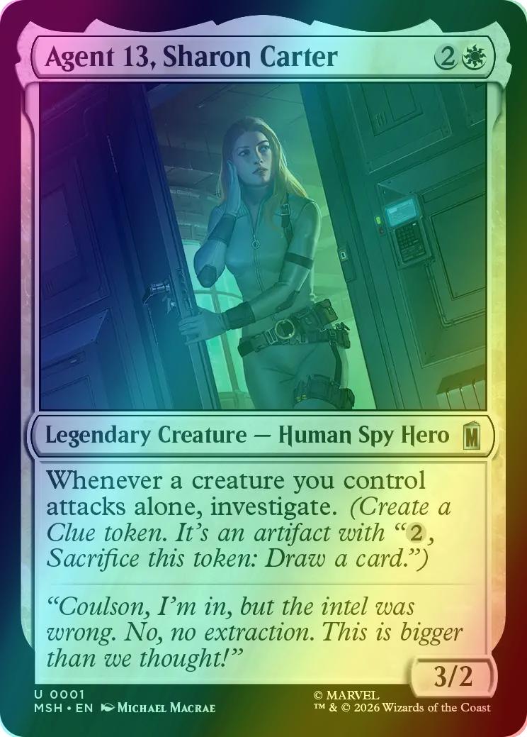 Agent 13, Sharon Carter [1] [Marvel Super Heroes] [Foil]