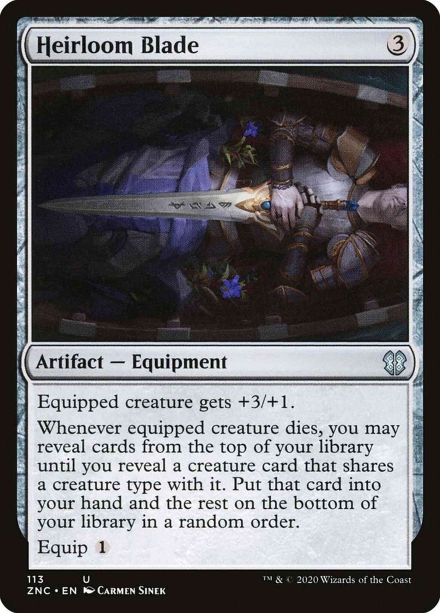 Heirloom Blade [113] [Zendikar Rising Commander] [Non-Foil]