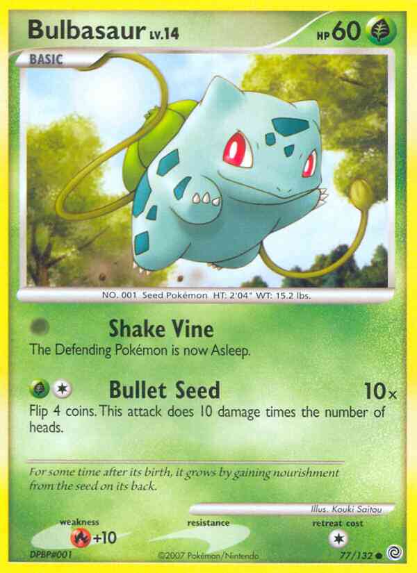 Bulbasaur - 77/132 - Common [dp3-77] [Non-Holo]