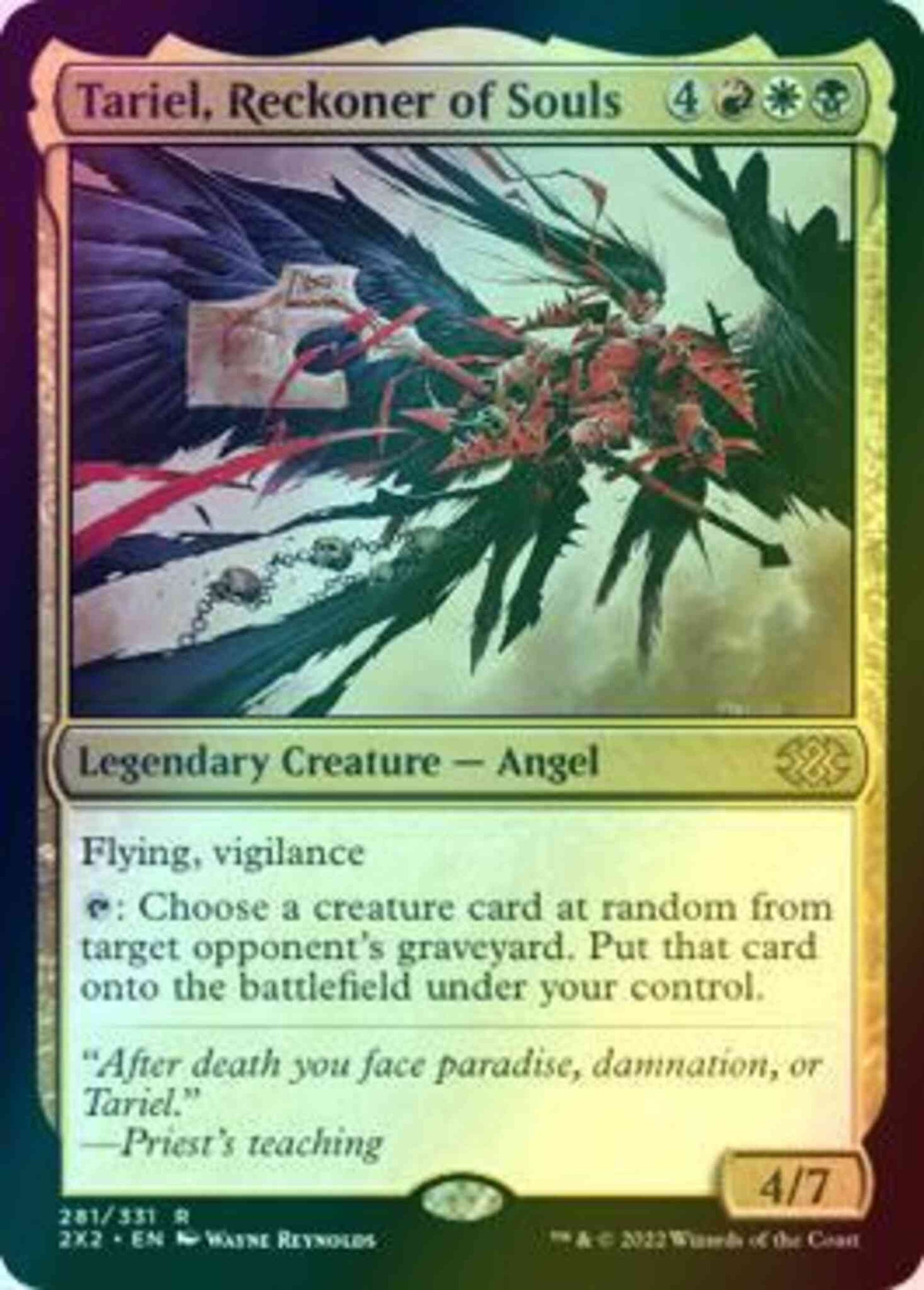 Tariel, Reckoner of Souls [281] [Double Masters 2022] [Foil]