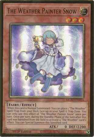 The Weather Painter Snow - MGED-EN016 - Premium Gold Rare - 1st Edition