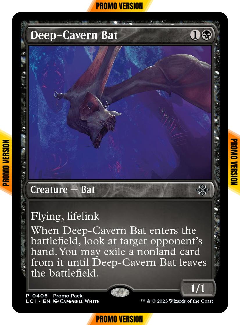 Deep-Cavern Bat [406] [Dark Frame Promo Pack] [The Lost Caverns of Ixalan] [Non-Foil]
