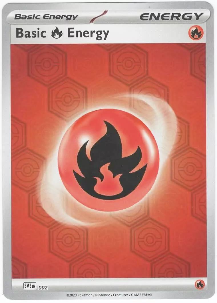 Basic Fire Energy - 002 - Common [sve-002] [Reverse Holo]
