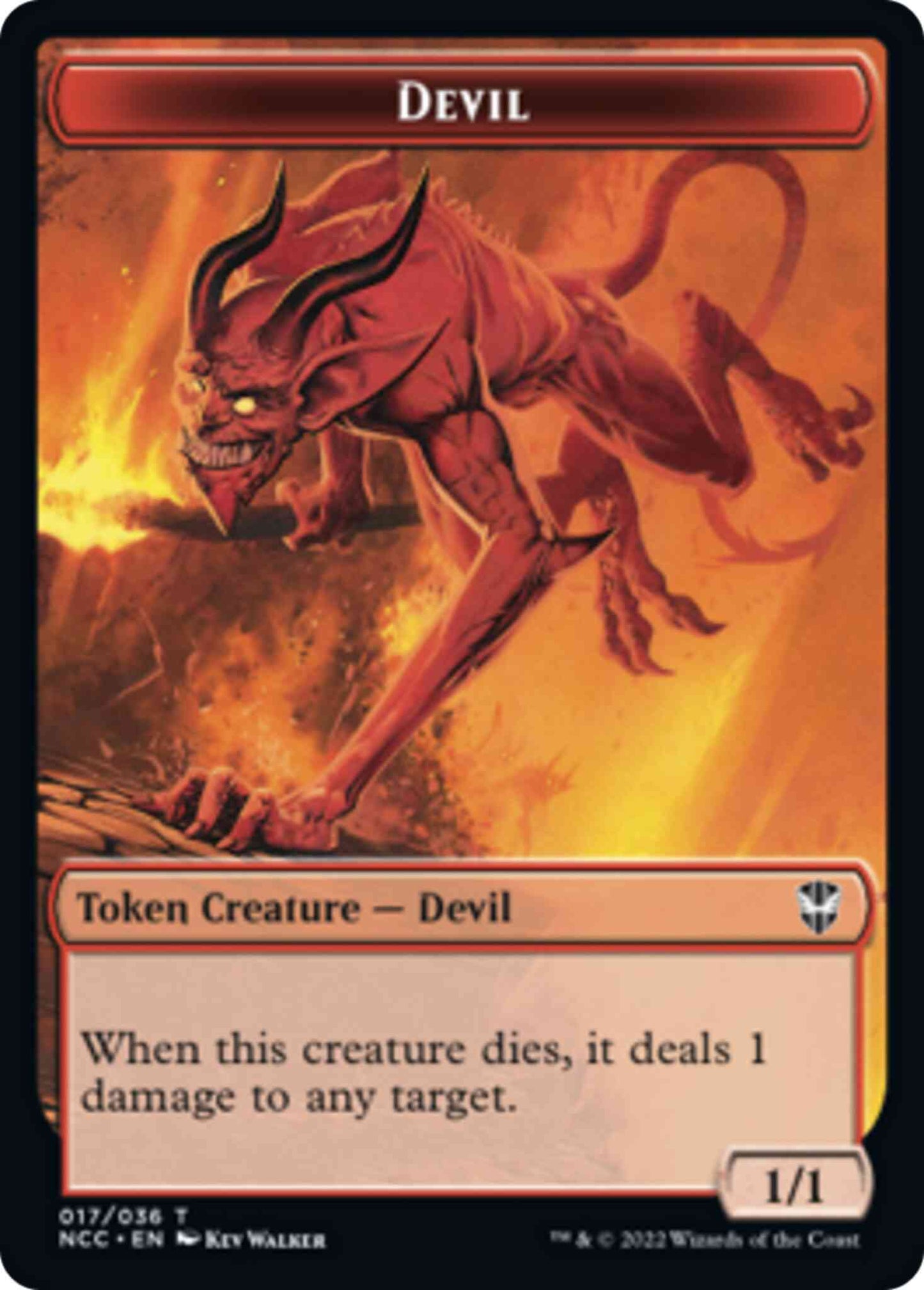 Devil Token (17) // Soldier Token (33) [Streets of New Capenna: Commander: Tokens] [Non-Foil]