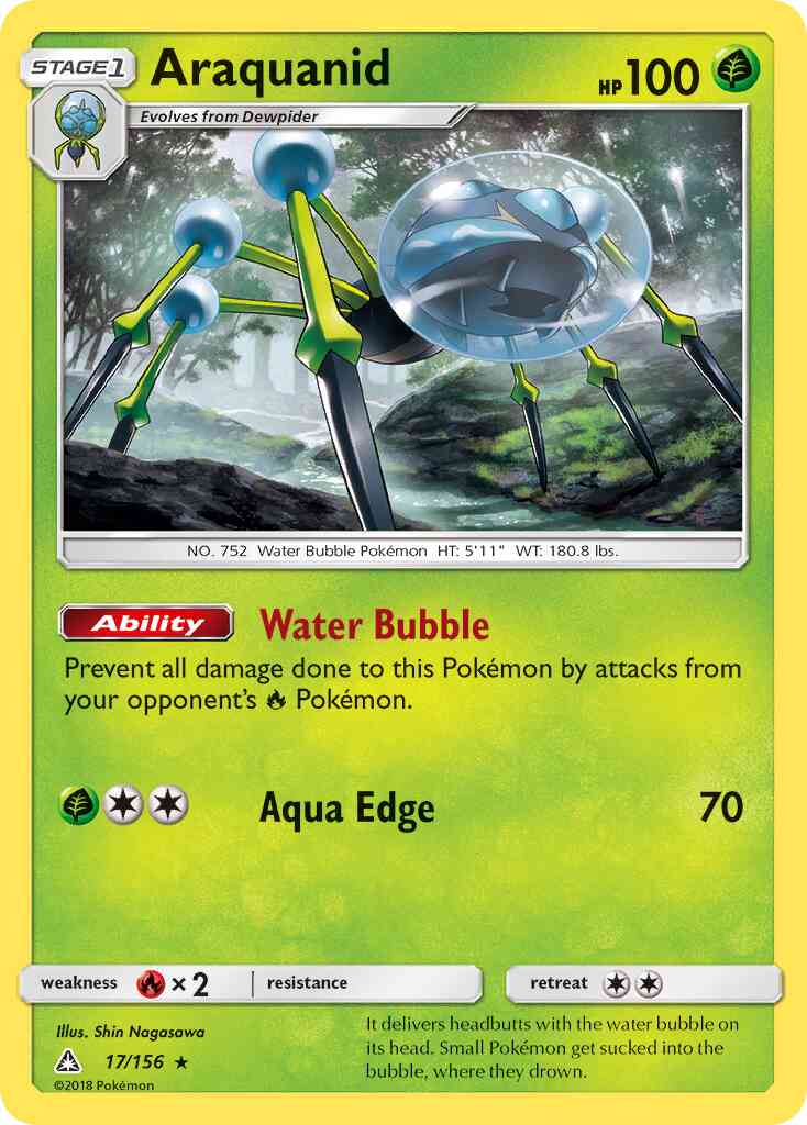Araquanid - 17/156 - Rare [sm5-17] [Reverse Holo]