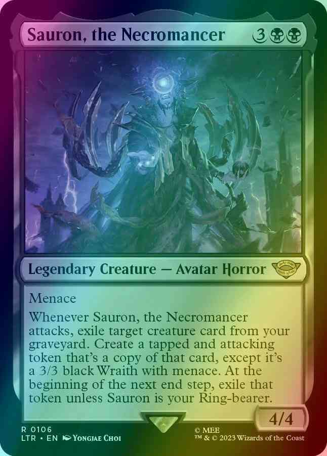 Sauron, the Necromancer [106] [The Lord of the Rings: Tales of Middle-earth] [Foil]