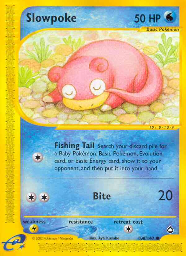 Slowpoke - 108/147 - Common [ecard2-108] [Non-Holo]