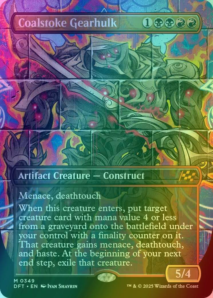 Coalstoke Gearhulk [349] [Borderless] [Graffiti] [Aetherdrift] [Foil]