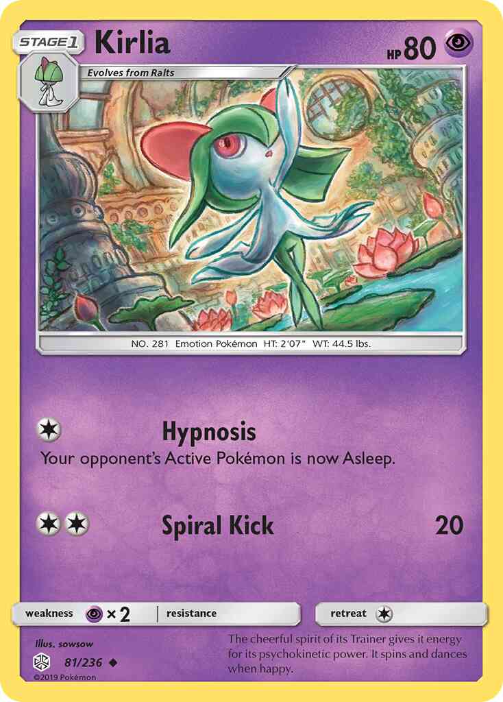 Kirlia - 81/236 - Uncommon [sm12-81] [Reverse Holo]