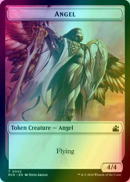 Angel Token (02) // Spirit Token (18) [Ravnica Remastered: Tokens] [Foil]