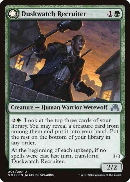 Duskwatch Recruiter // Krallenhorde Howler [203] [Shadows over Innistrad] [Non-Foil]
