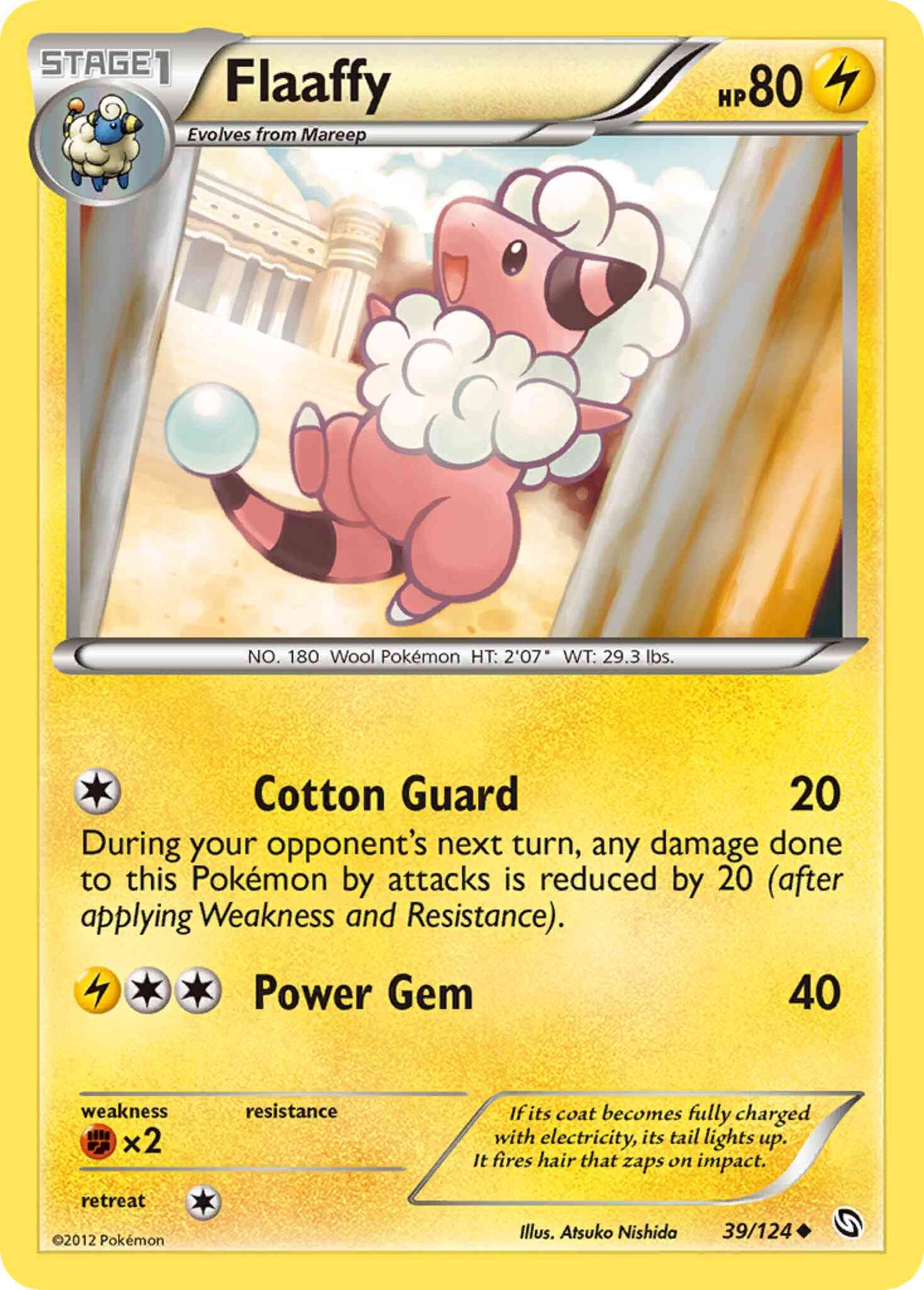 Flaaffy - 39/124 - Uncommon [bw6-39] [Reverse Holo]