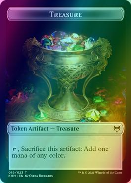 Kaya the Inexorable Emblem (20) // Treasure Token (19) [Kaldheim Tokens] [Foil]