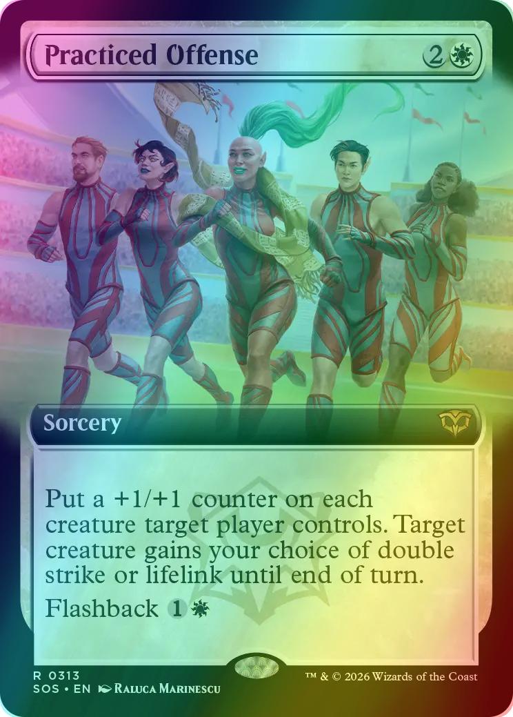 Practiced Offense [313] [Extended Art] [Secrets of Strixhaven] [Foil]