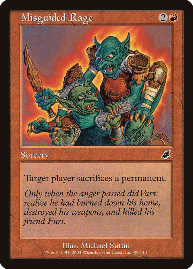 Misguided Rage [99] [Scourge] [Non-Foil]