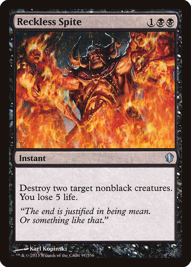 Reckless Spite [91] [Commander 2013] [Non-Foil]