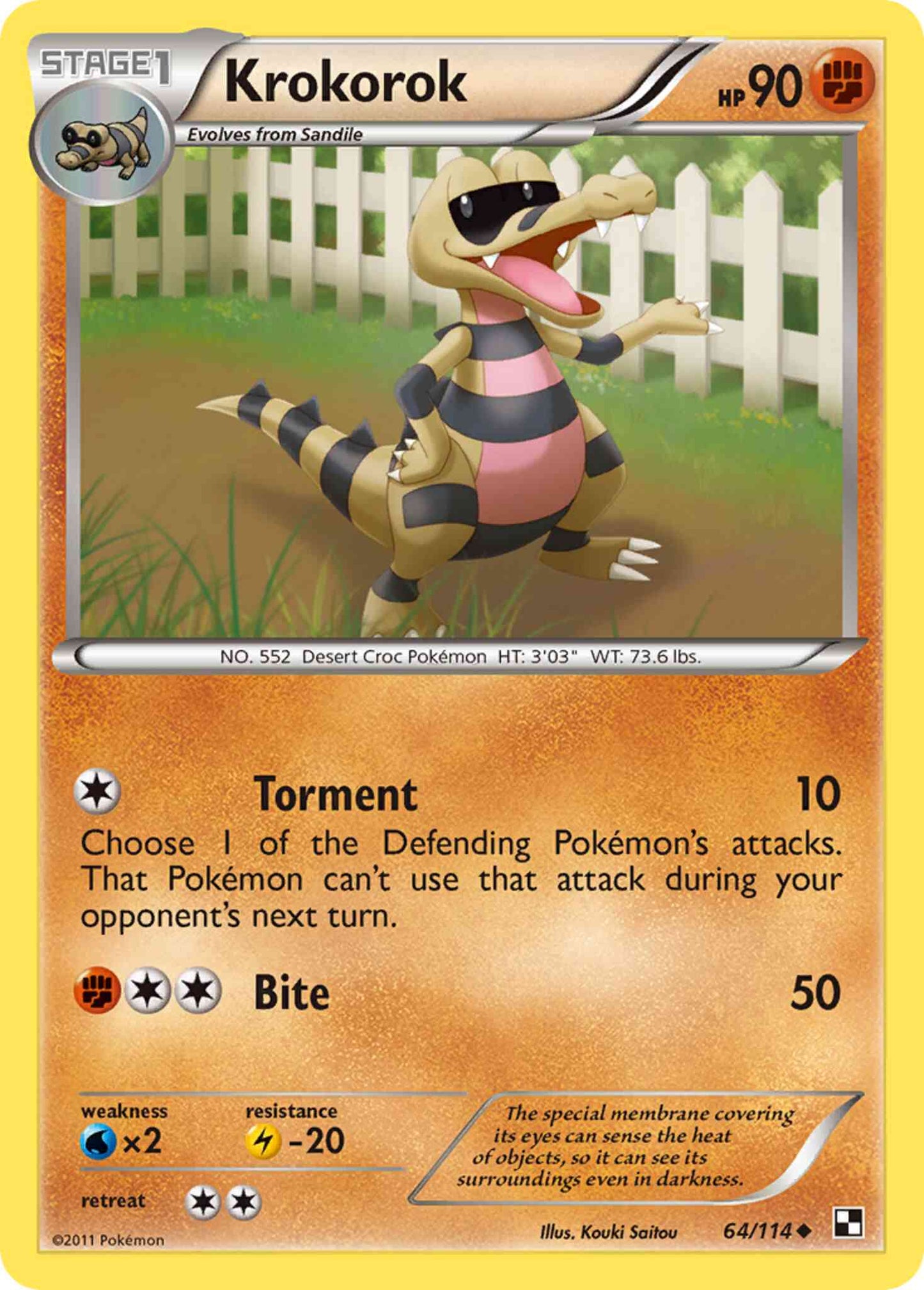 Krokorok - 64/114 - Uncommon [bw1-64] [Reverse Holo]