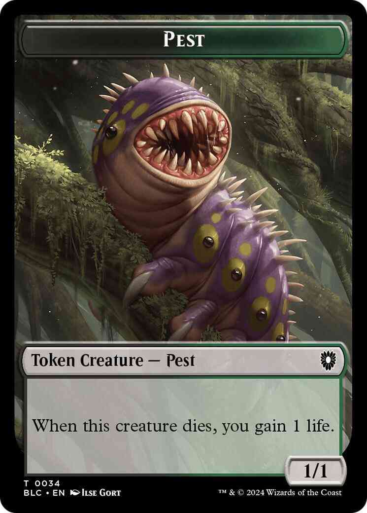 Pest Token (34) // Shapeshifter Token (15) [Bloomburrow: Commander: Tokens] [Non-Foil]