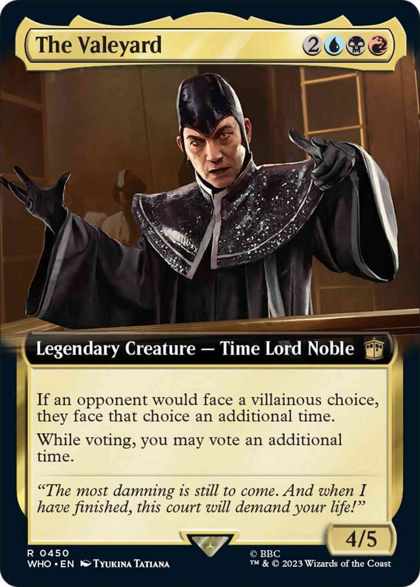 The Valeyard [450] [Extended Art] [Universes Beyond: Doctor Who] [Non-Foil]
