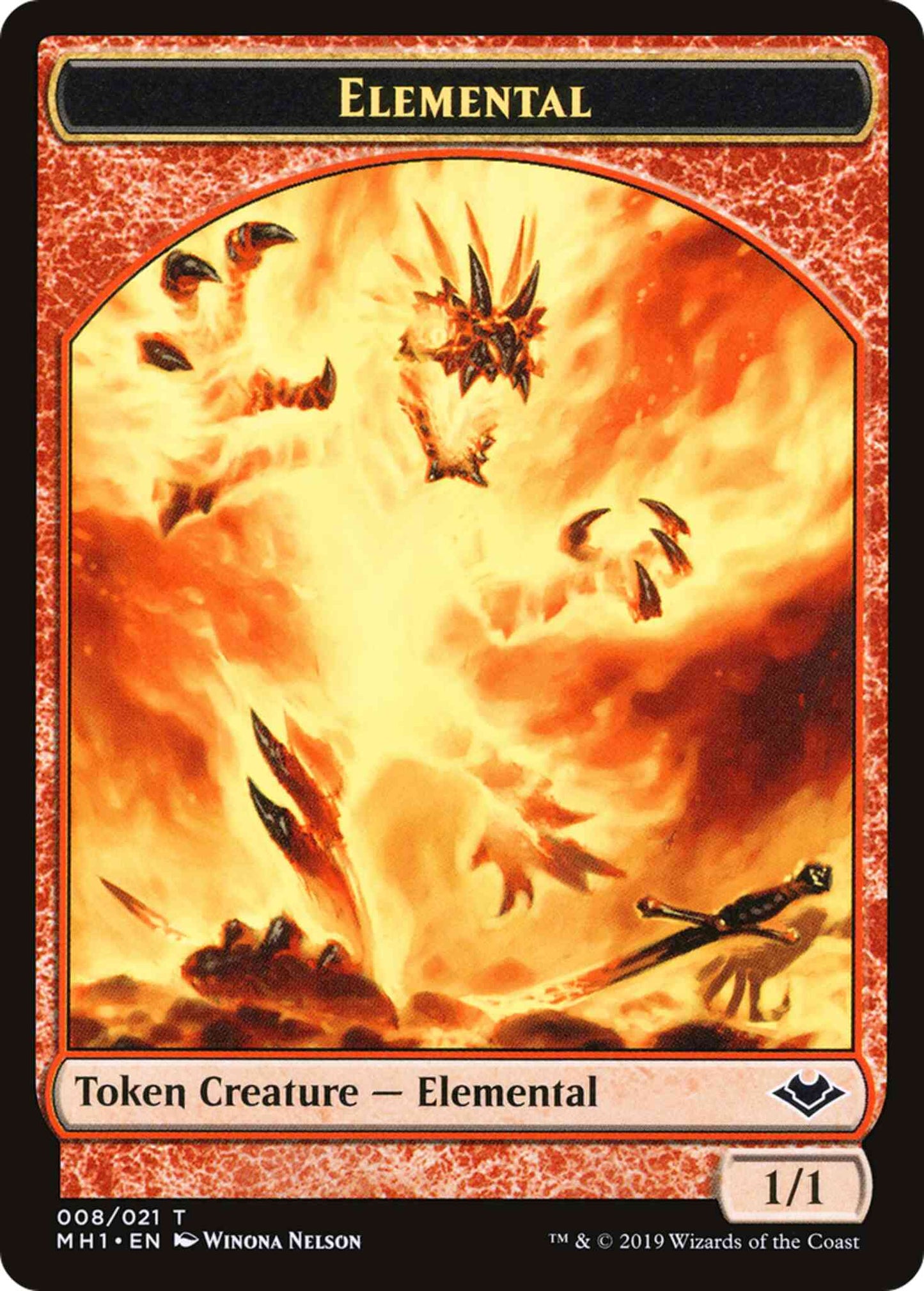 Bear Token (11) // Elemental Token (08) [Modern Horizons Tokens] [Non-Foil]