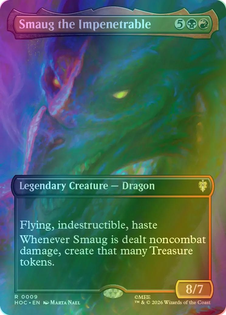 Smaug the Impenetrable [9] [Borderless] [Scene] [The Hobbit: Commander] [Foil]