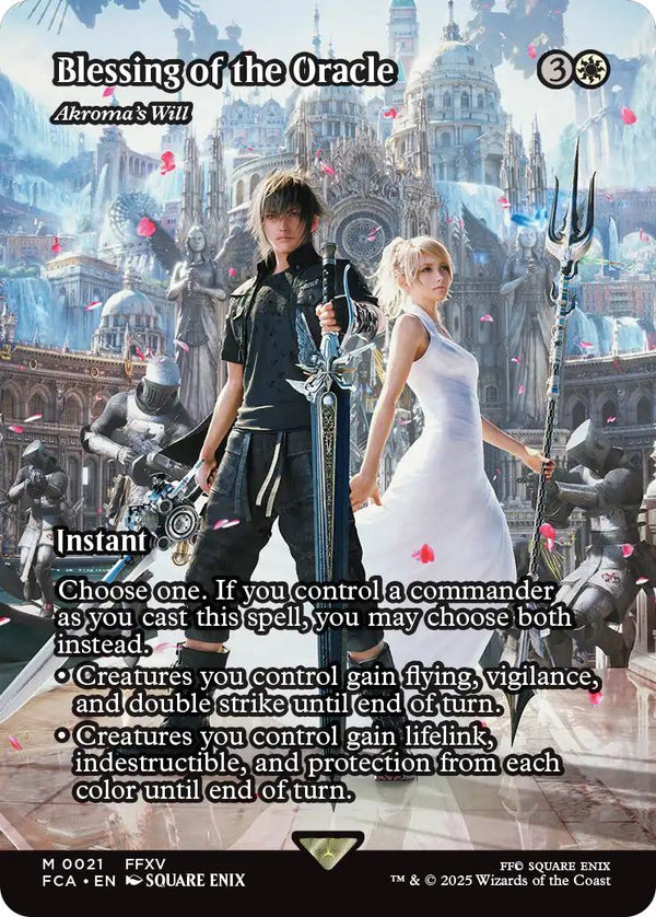 Blessing of the Oracle - Akroma's Will [21] [Borderless] [FINAL FANTASY: Through the Ages] [Non-Foil]